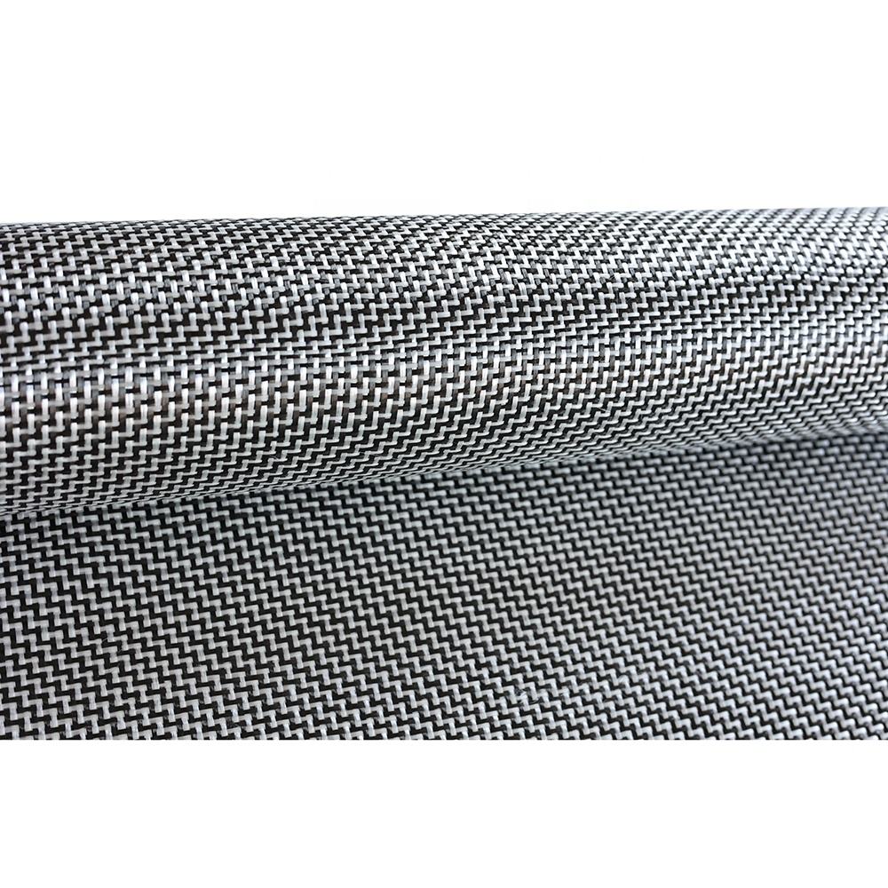 WZ Pattern Fiberglass Carbon Fiber Hybrid Twill Woven Fabric (2)