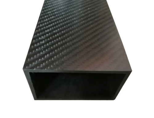 100×50mm Roll Wrapped Carbon Fiber Rectangular Tube