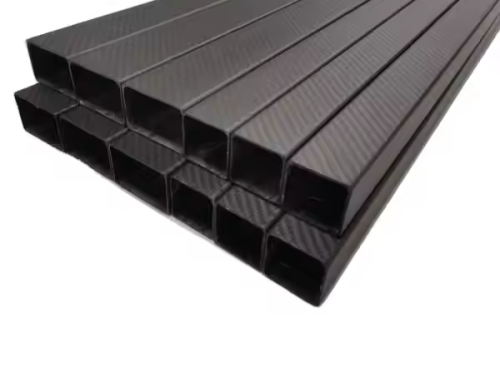 3K Carbon Fiber Square Tube Matte Glossy Surface Roll Wrapped