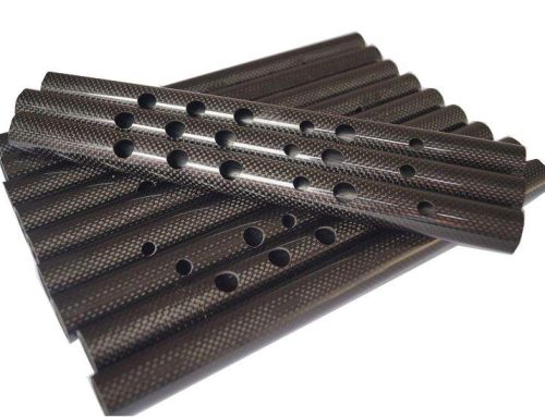 CNC Drilled Carbon Fiber Tube