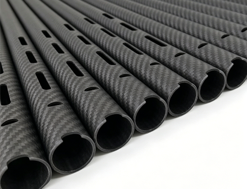 CNC Drilled Carbon Fiber Tube Custom Hole Pattern