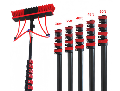 Carbon Fiber Brush Extension Pole with Quick Lock